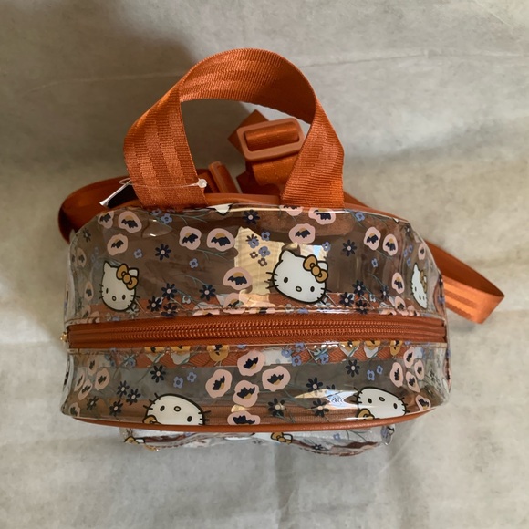 NWT Hello Kitty Clear Mini Backpack - All Over Floral Hello Kitty Print - Picture 4 of 11